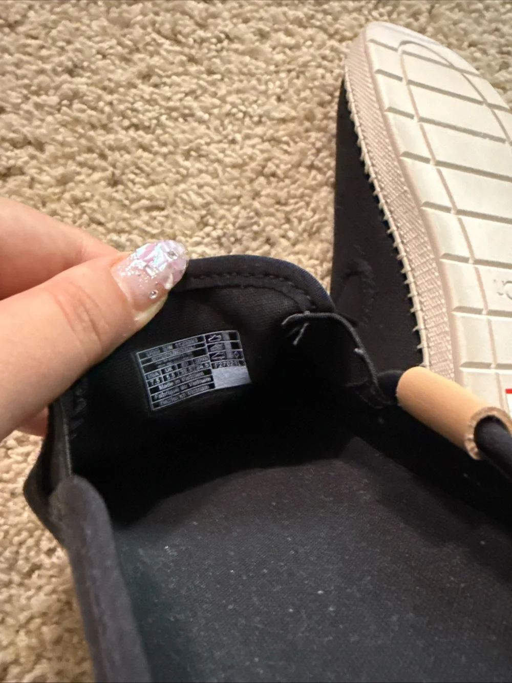 UGG Women's Black Canvas Slip On Mule Espadrille Shoes Sneakers Size 7.5